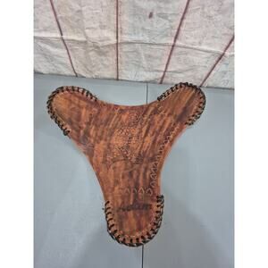 Leather Hand Tooled Tripod Saddle Stool Honduras Winnie The Pooh Travel